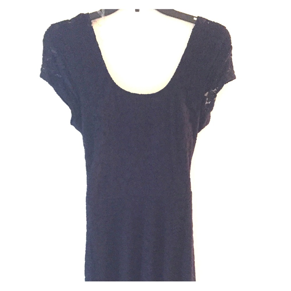 Navy dress with cutouts!